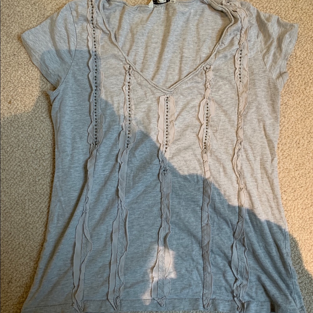 Banana Republic Gray Studded shirt